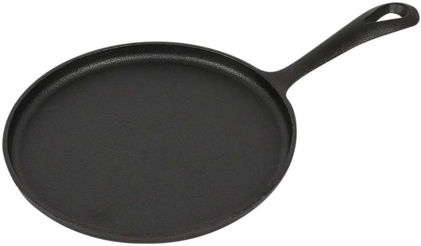 Camp Master Round Serving Plate Pan 1 L capacity 20 cm diameter (Cast Iron, Non-stick, Induction Bottom)
