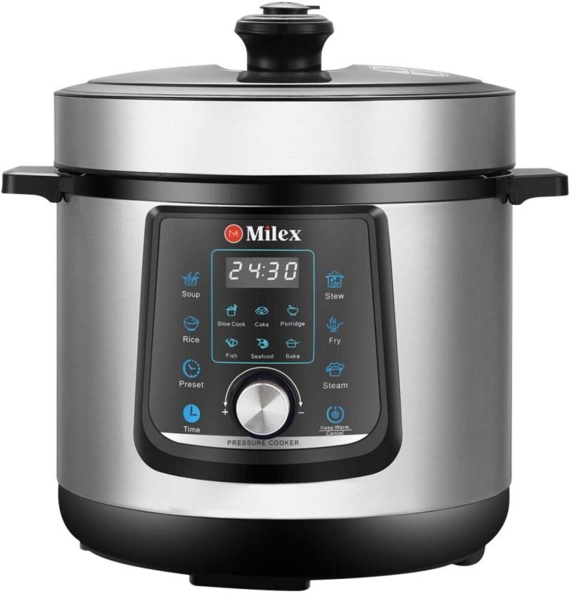 Milex Digital Pressure Cooker 6 L Pressure Cooker (Stainless Steel)