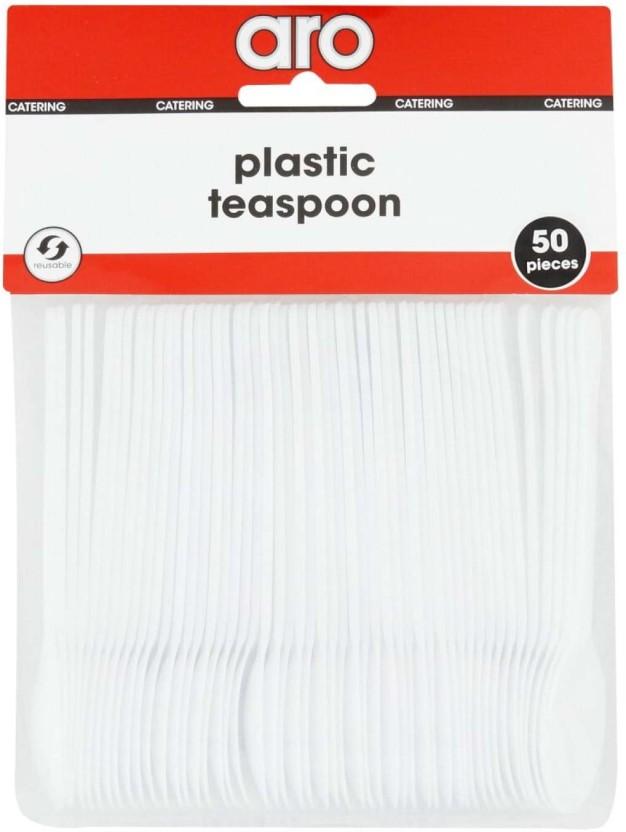 Aro Teaspoons Disposable Plastic Cutlery Set (Pack of 1)