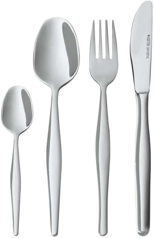 Eetrite 16 Piece Slimline Stainless Steel Cutlery Set (Pack of 1)