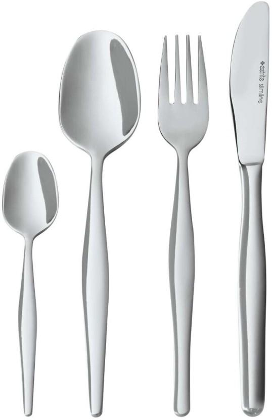 Eetrite 16 Piece Slimline Stainless Steel Cutlery Set (Pack of 1)