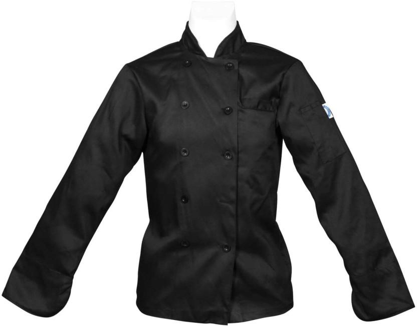 Bakers & Chefs Polyester Chef's L (Black, Single Piece)