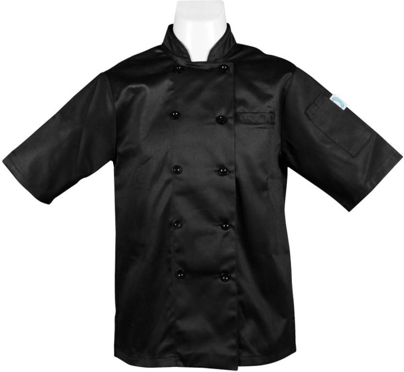 Bakers & Chefs Polyester Chef's L (Black, Single Piece)