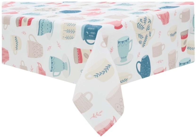 Linen House Solid 0 Table Cover (Multicolour, Plastic)