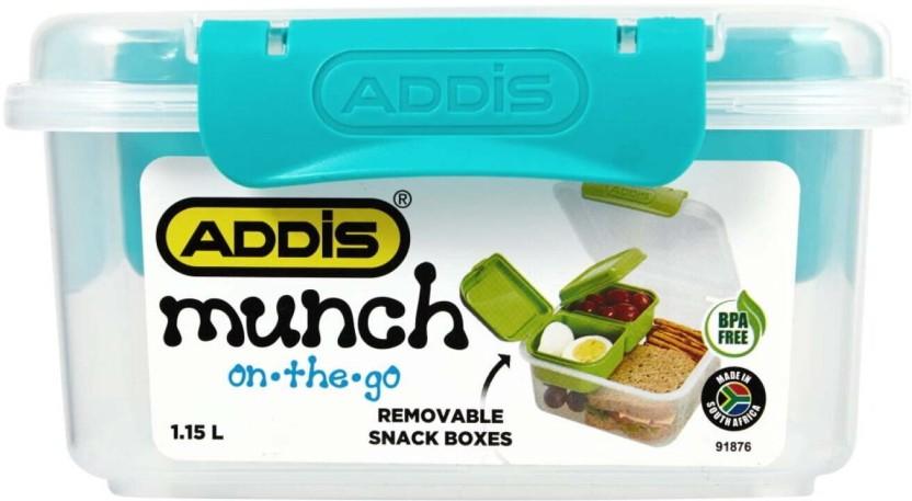 Addis Munch On The Go Lunch Box 2 Containers Lunch Box (1015 ml, Thermoware)