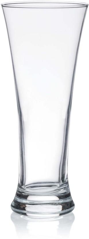 Consol (Pack of 4) Berlin Pilsner Water/Juice Glass Set (320 ml, Clear)