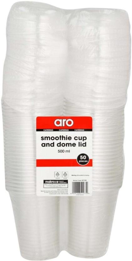 ARO (Pack of 50) Coffe Cup No Lid Water/Juice Glass Set (500 ml, White)