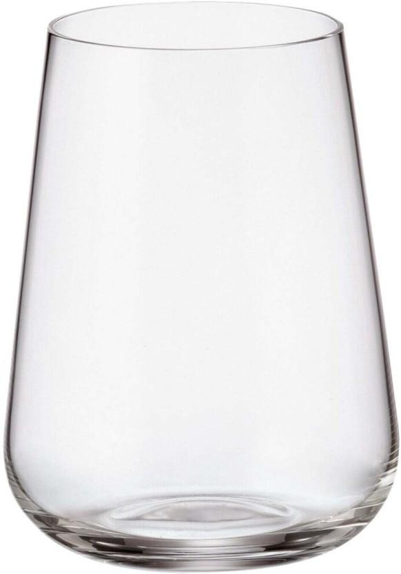 Bohemia Crystal (Pack of 6) Ardea Tumbler Water/Juice Glass Set (300 ml, Clear)