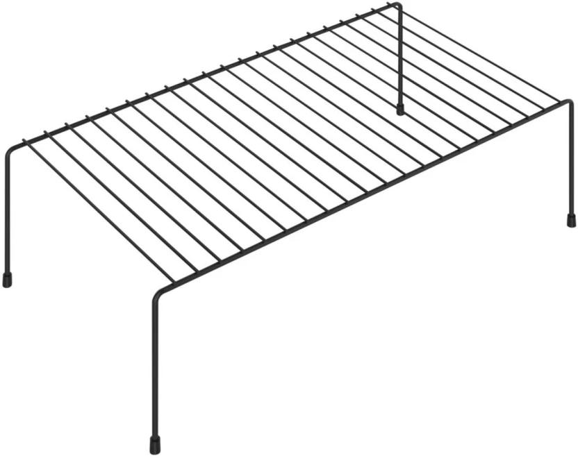 Primaries Wire Storage Carbon Steel Containers Kitchen Rack (Black)