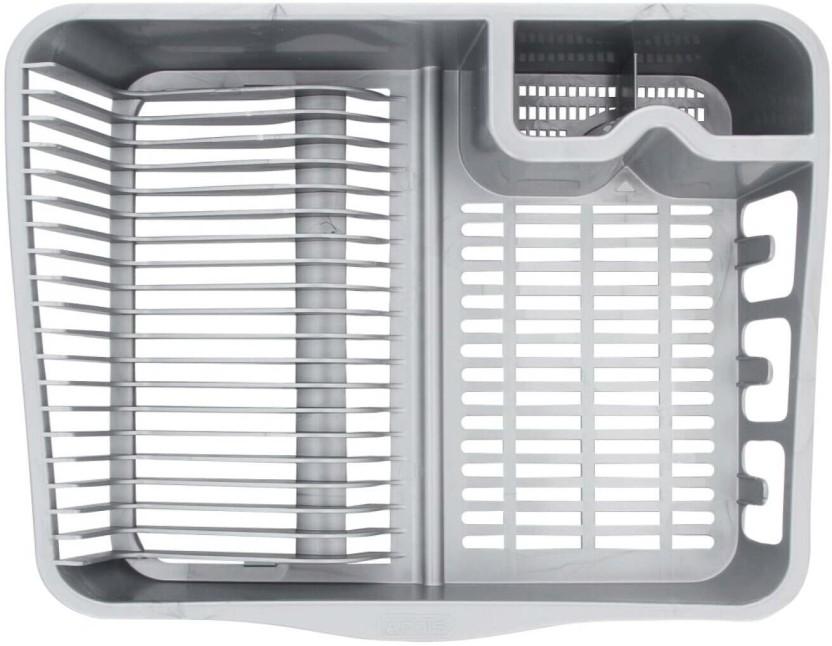 Addis Draining Rack Plastic Cutlery Kitchen Rack (Grey)