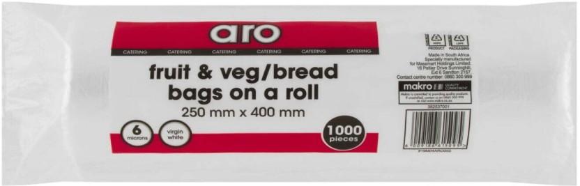 Aro Fruit and Veg Bags Medium Grocery Bag (White)