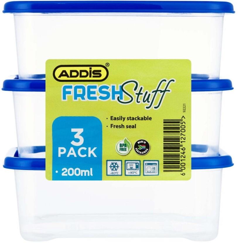 Addis Plastic Fridge Container  - 200 ml (Blue)