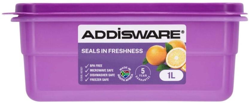Addis Plastic Fridge Container  - 1 l (Purple)
