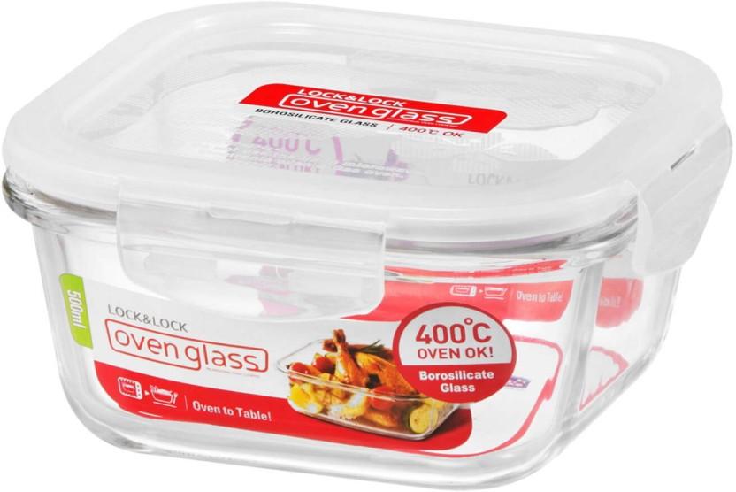Lock & Lock Glass Utility Container  - 396 l (White)