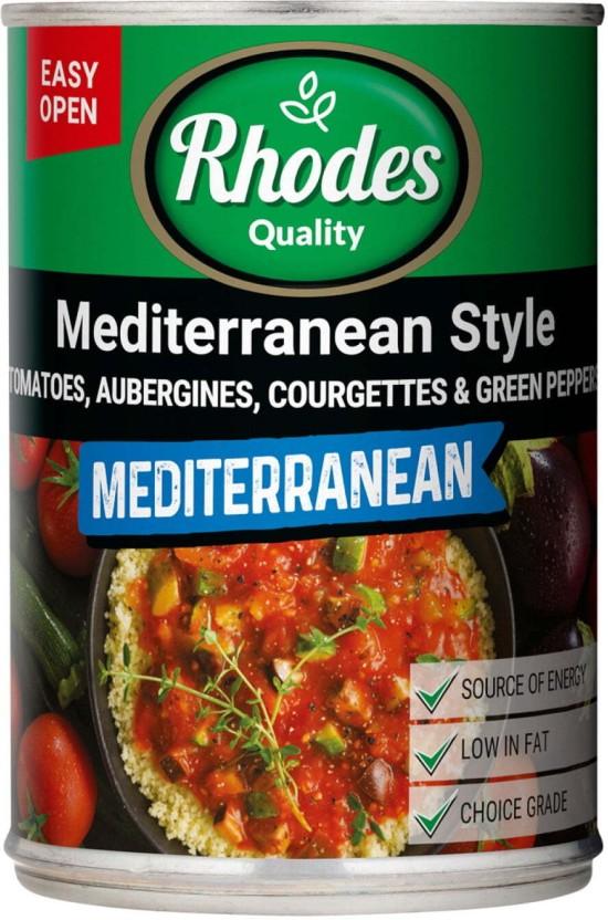 Rhodes Mediterranean Style Vegetables (410 g, Pack of 12)