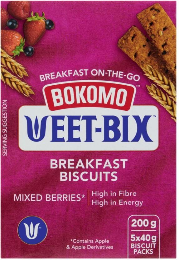 Bokomo Weet-Bix Breakfast Mixed Berries Cookies (200 g)