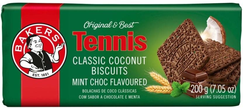 Bakers Tennis Mint Choc Flavoured Coconut Biscuit (200 g)