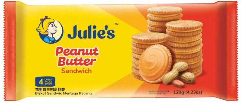 Julie'S Peanut Butter Cream Sandwich Biscuit (120 g)