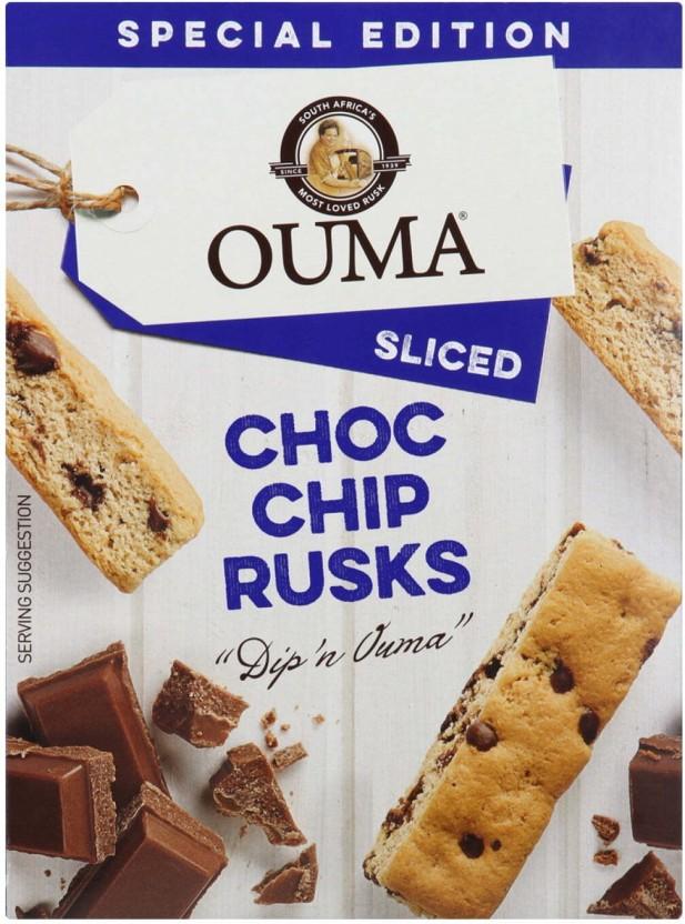 Ouma Sliced Rusks Choc Chip Choco Chip flavoured Milk Rusk (450 g)