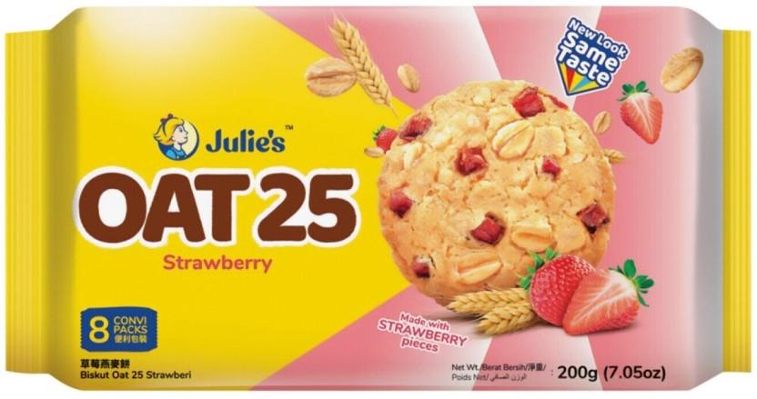 Julie'S Oat 25 Cookies Strawberry Cookies (25 g)