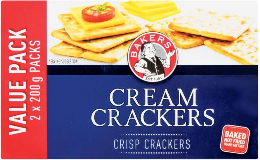 Bakers Cream Crackers Cream Cracker Biscuit (4800 g, Pack of 12)