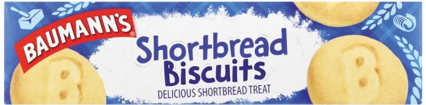 Baumann's Shortbread Cream Filled Biscuit (160 g, Pack of 15)