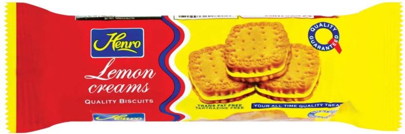 Henro Lemon Cream Filled Biscuit (150 g)