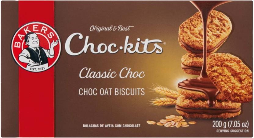 Bakers Classic Choc Oat Biscuit (200 g, Pack of 12)