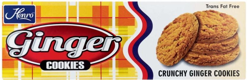 Henro Crunchy Ginger Cookies (125 g, Pack of 12)