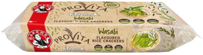 Bakers Provita Vitasnack Wasabi Flavoured Rice Rice Cracker (100 g)