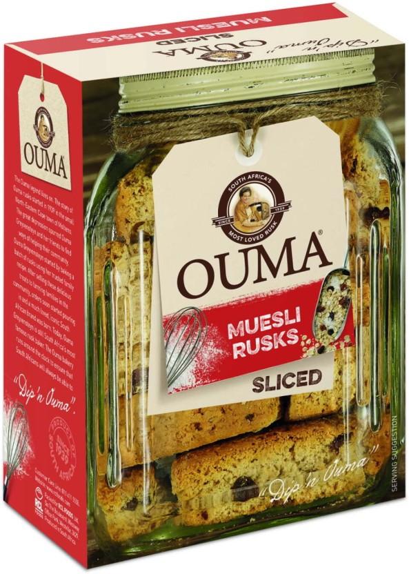 Ouma Sliced Sweet, Muesli flavoured Muesli Rusk (12 x 450 g)