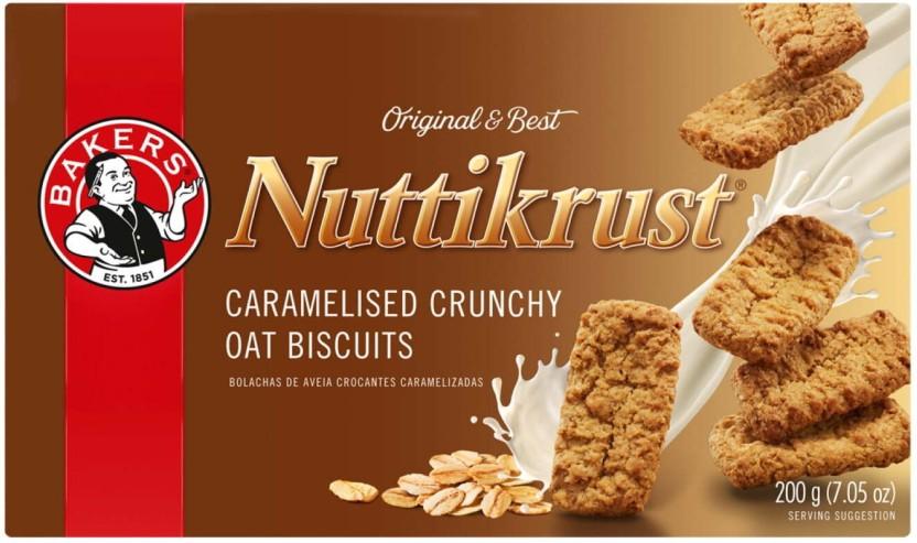 Bakers Nuttikrust Biscuits Oat Biscuit (200 g, Pack of 12)
