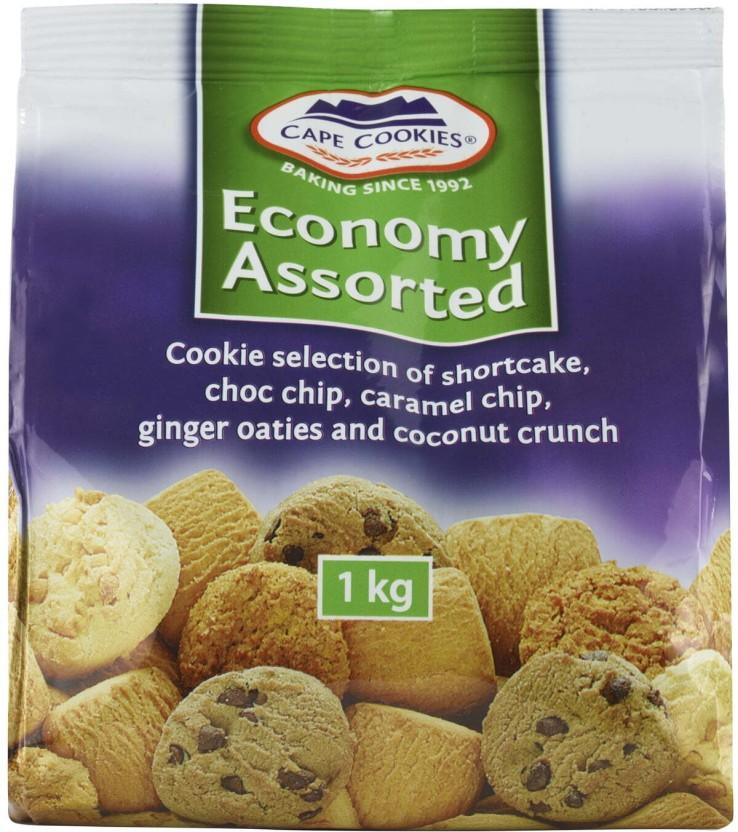 Cape Cookies Economy Cookies Plain Biscuit (1 kg, Pack of 6)