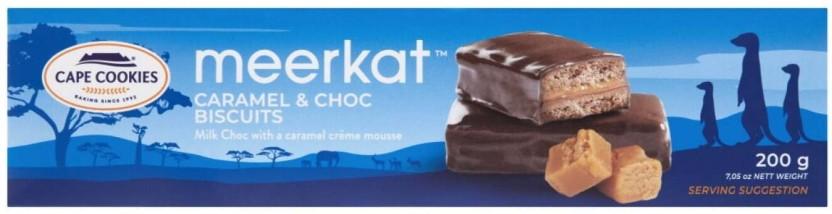 Cape Cookies Caramel & Choc Cream Sandwich Biscuit (200 g, Pack of 6)