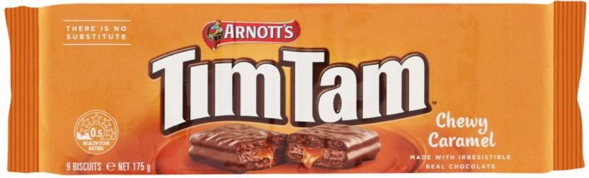 Arnotts Tim Tam Chewy Caramel Cream Sandwich Biscuit (175 g)