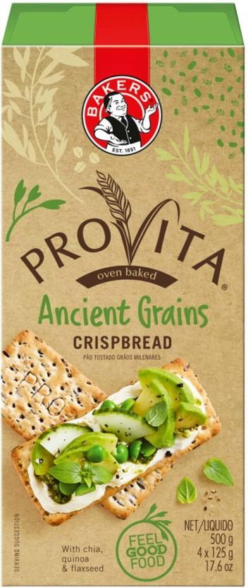 Bakers Provita Ancient Crispbread Multi Grain Biscuit (500 g, Pack of 12)