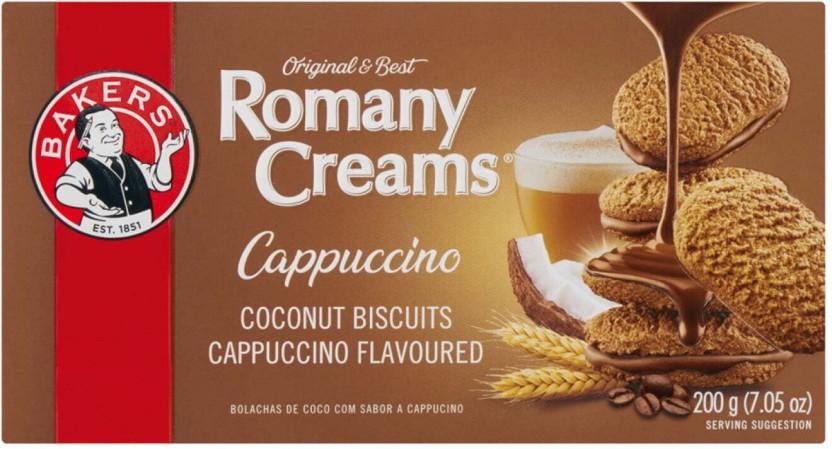Bakers Romany Creams Cappuccino Coconut Biscuit Cream Filled Biscuit (2400 g, Pack of 12)