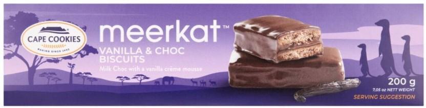 Cape Cookies Vanilla and Choc Cream Sandwich Biscuit (200 g)