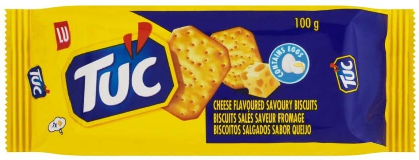 Tuc Cheese Flavoured Savoury Cream Cracker Biscuit (100 g, Pack of 24)