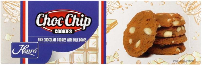 Henro Choc Chip Cookies (160 g, Pack of 12)