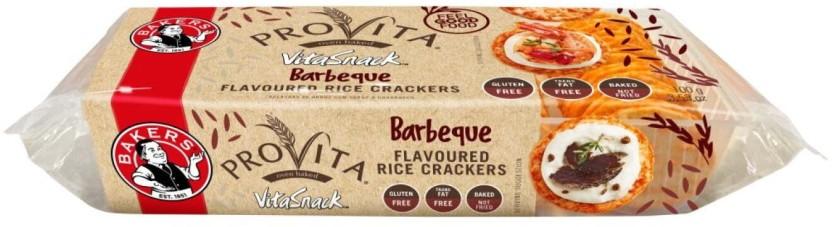 Bakers Provita Vitasnack Barbaceque Flavoured Rice Cracker (100 g, Pack of 12)