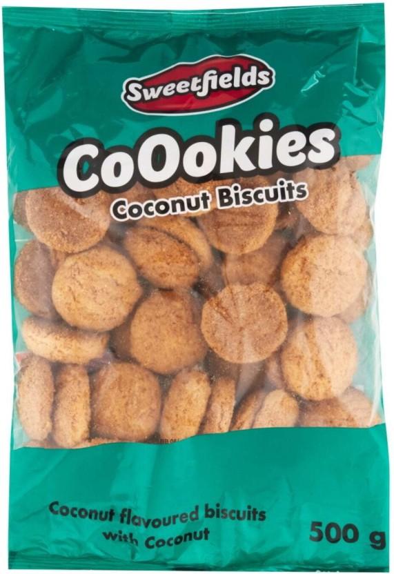 Sweetfields Coconut Flavoured Cookies (500 g, Pack of 12)