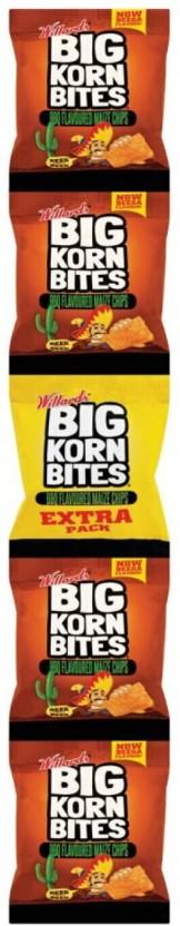 Willards Big Corn Bites BBQ Flavoured Maize Chips (5 x 25 g)