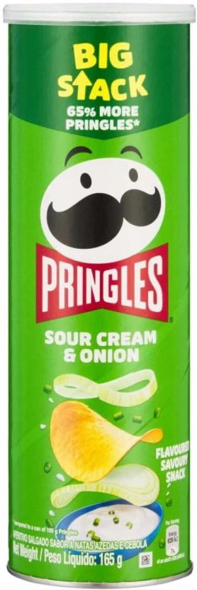 Pringles Potato Chips Sour Cream & Onion Chips (1 x 165 g)