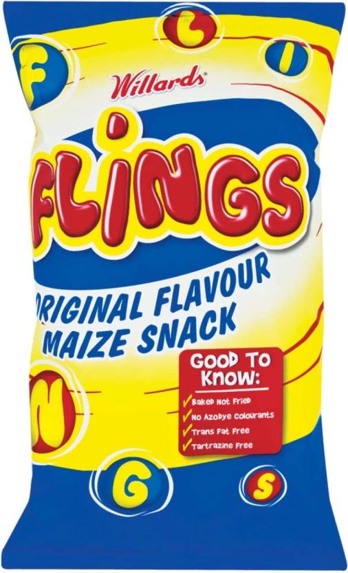 Willards Flings Maize Snack Puffcorn (1 x 150 g)
