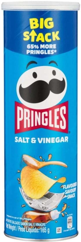 Pringles Potato Chips Salt & Vinegar Chips (1 x 165 g)