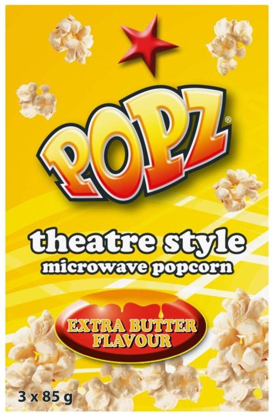 Ster Kinekor Popz Microwave Extra Butter Popcorn (85 g, Pack of 12)