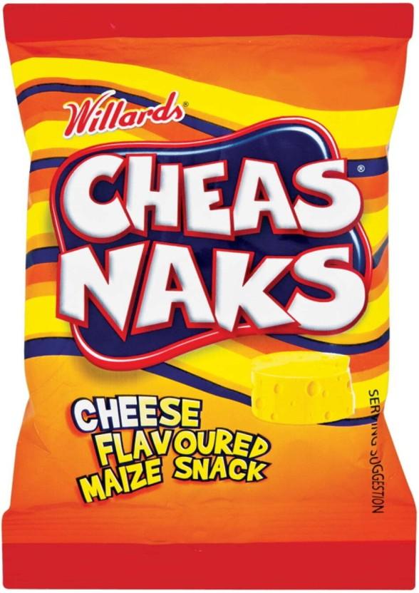 Willards Cheas Naks Cheese Flavoured Maize Nachos (48 x 40 g)