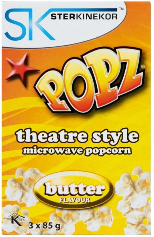 Ster Kinekor Popz Microwave Butter Popcorn (85 g, Pack of 12)