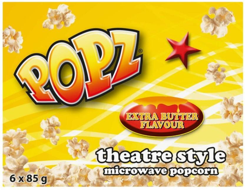 Ster Kinekor Popz Microwave Extra Butter Popcorn (85 g, Pack of 6)